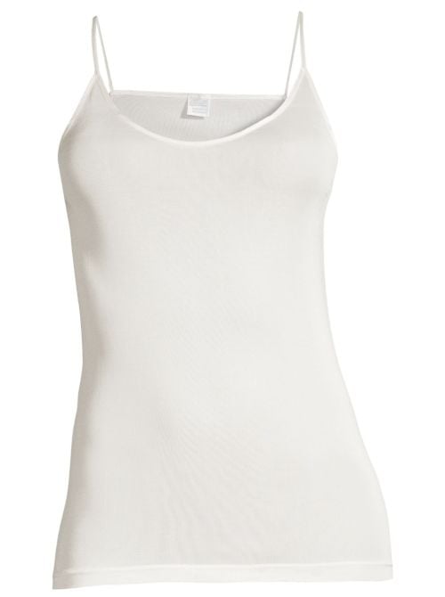 Top in pura seta, champagne