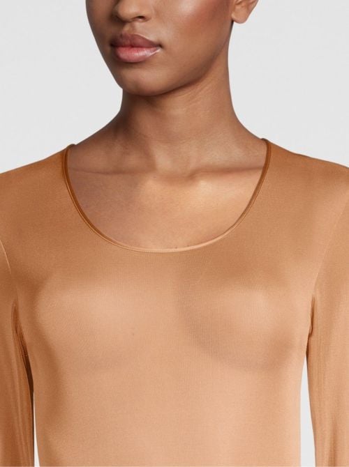 Silk shirt, caramel OSCALITO