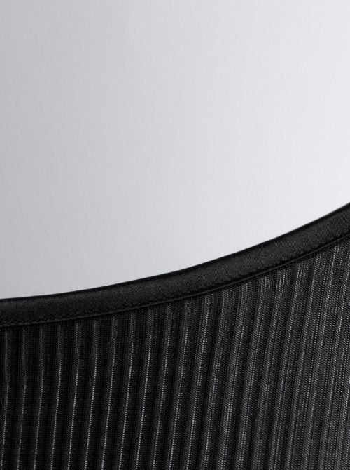Top in pura seta, nero