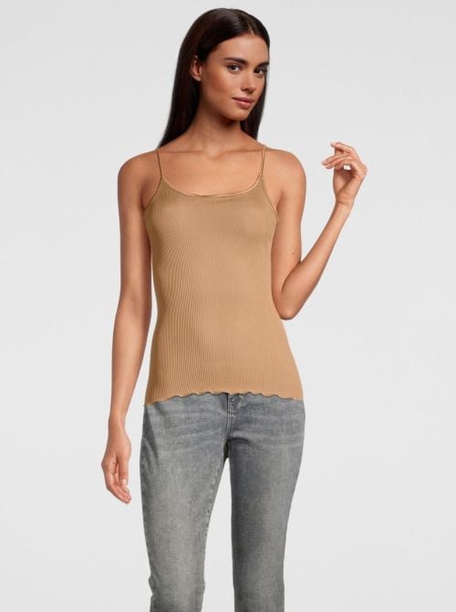 Silk top, caramel OSCALITO