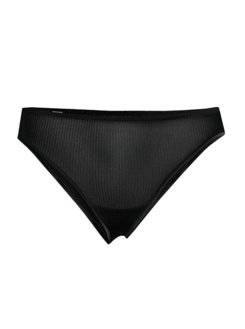 Slip in pura seta, nero