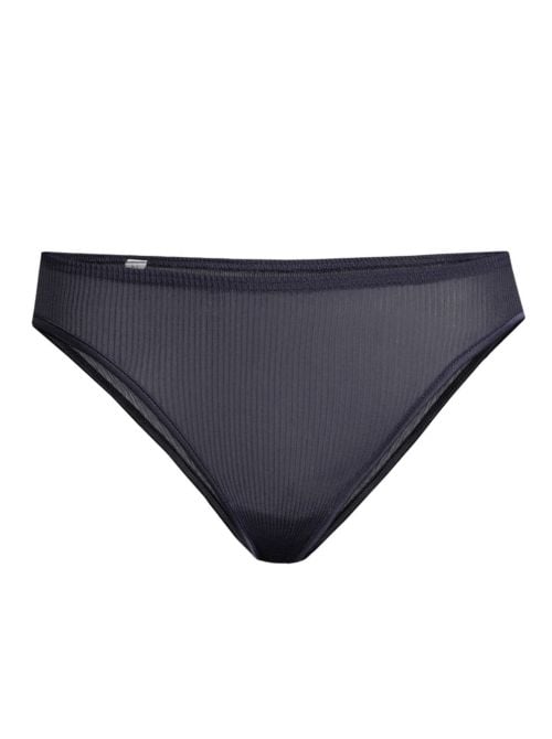 Slip in pura seta, blu