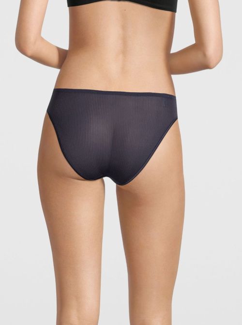 Slip in pura seta, blu