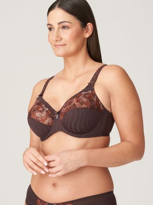 Deauville Reggiseno comfort con ferretto, marrone