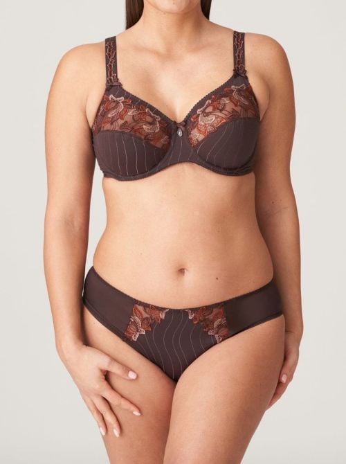 Deauville Comfort bra with underwire, brown PRIMADONNA