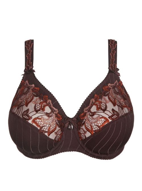 Deauville Comfort bra with underwire, brown