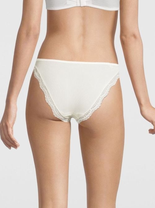 Silk and lace  briefs, champagne OSCALITO