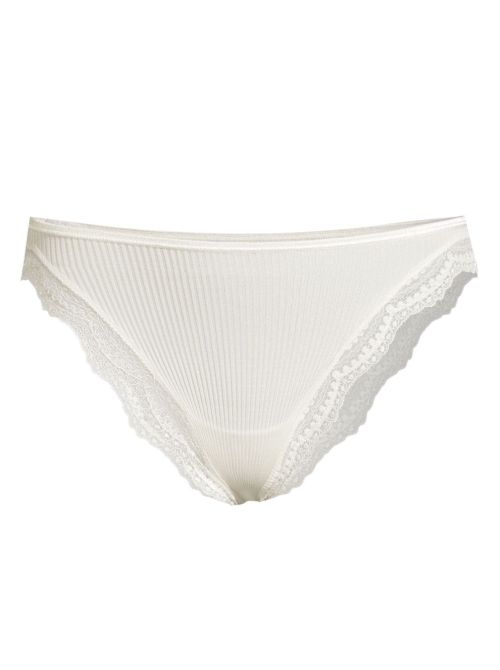 Slip in seta e pizzo, champagne