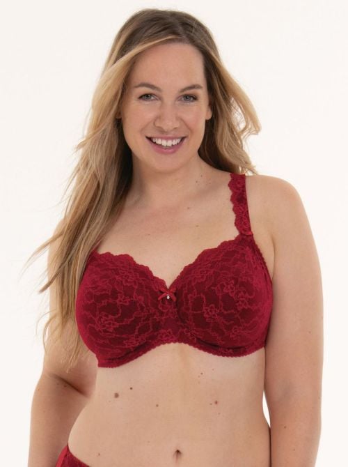 Bobette reggiseno per coppe grandi con ferretto, rubino