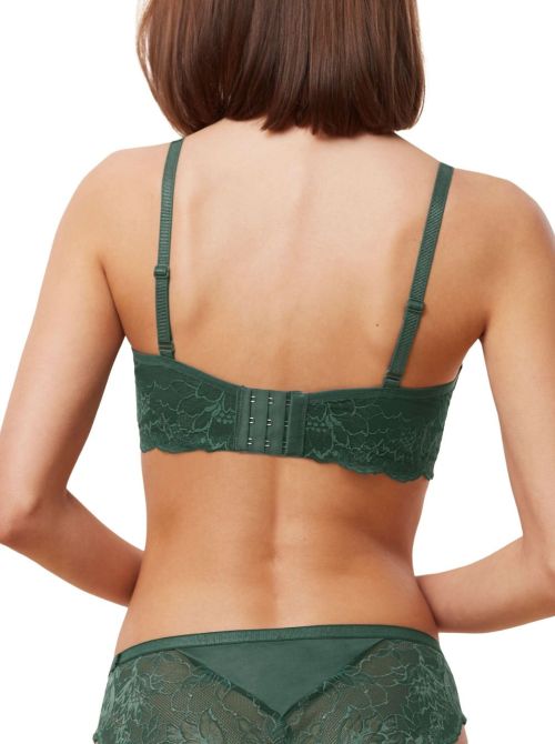 Amourette Charm T N03 bralette without underwire, smoky green