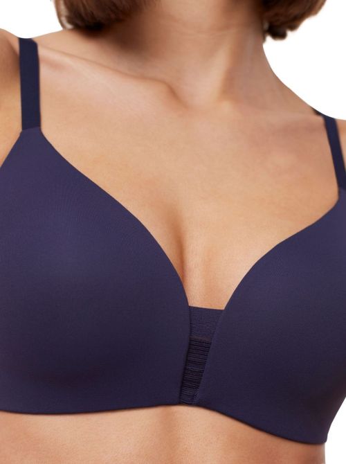 Flex Smart P non-wired bra with padding, blue TRIUMPH