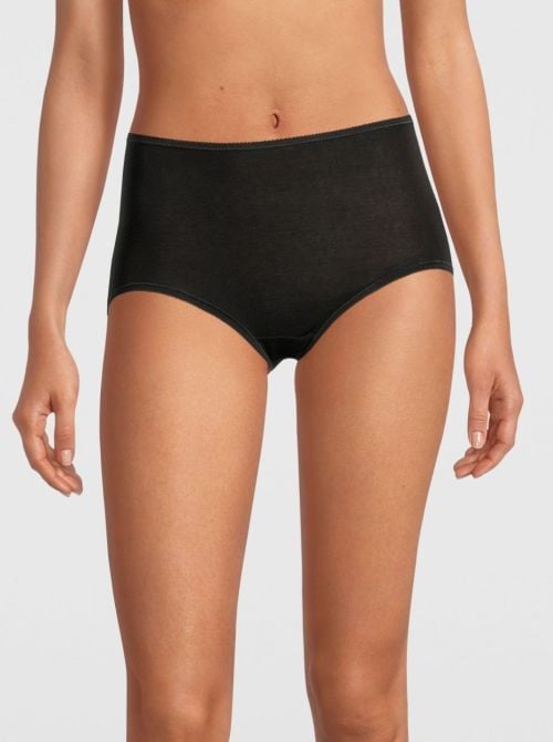 Highwaisted briefs in filoscozia, black