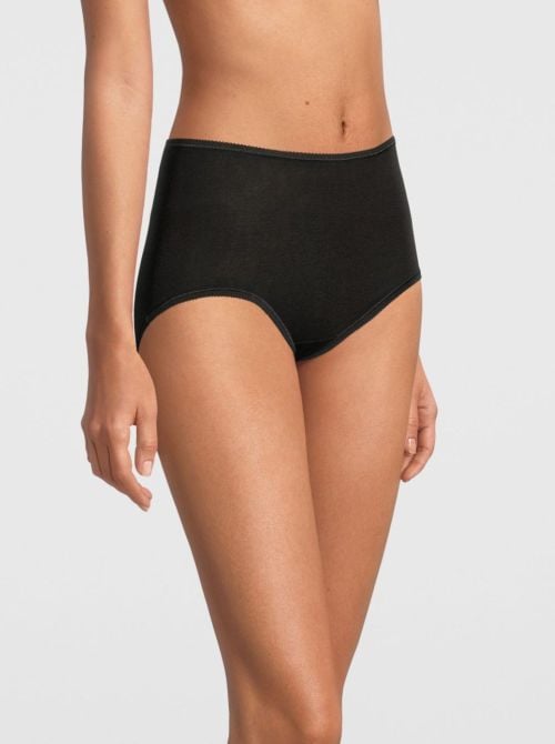 Highwaisted briefs in filoscozia, black