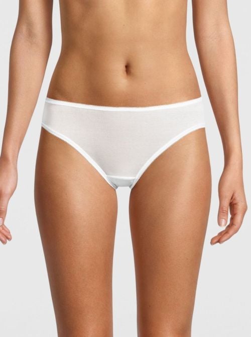 Slip a vita media in filoscozia, bianco OSCALITO