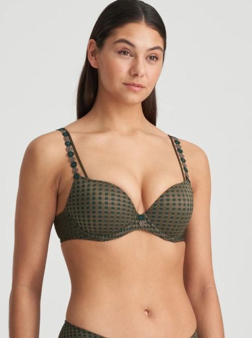 Avero push up bra, green