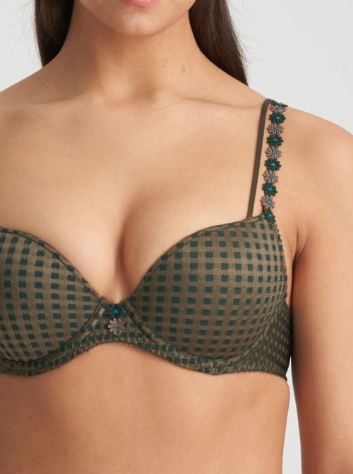 Avero push up bra, green