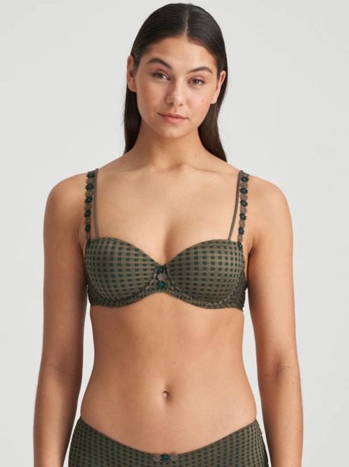 Avero padded Underwired bra, green