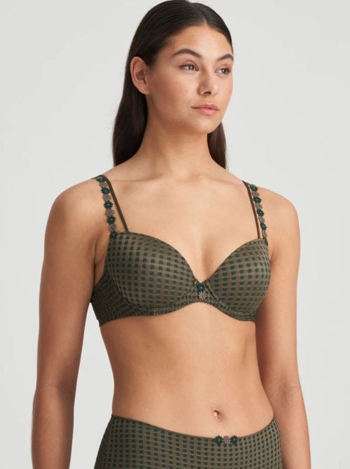 Avero padded Underwired bra, green