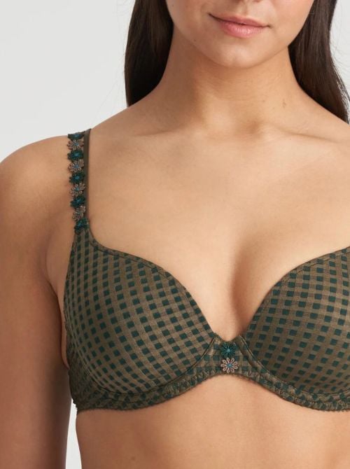 Avero padded Underwired bra, green