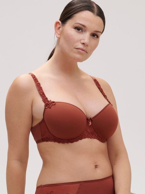 Andora padded balcony bra, brun canyon