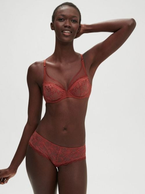 Singuliere bra with underwire, brown SIMONE PERELE