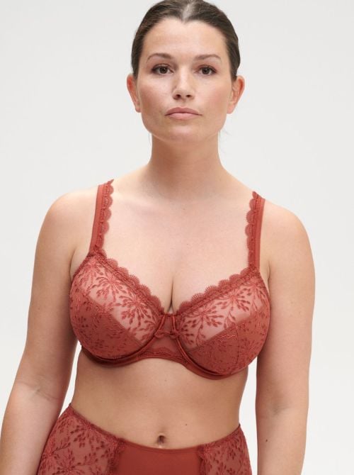 Singuliere bra with underwire, brown SIMONE PERELE