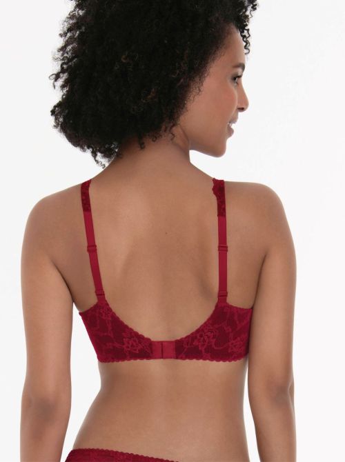 Bobette bra with underwire, ruby