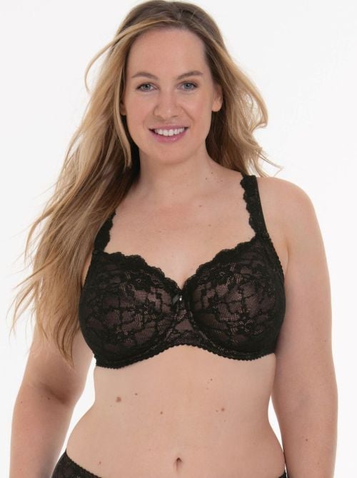 Bobette reggiseno per coppe grandi con ferretto, nero