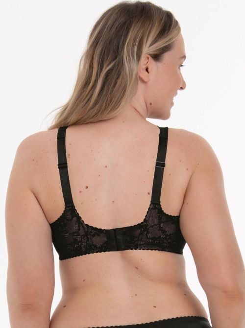 Bobette reggiseno per coppe grandi con ferretto, nero