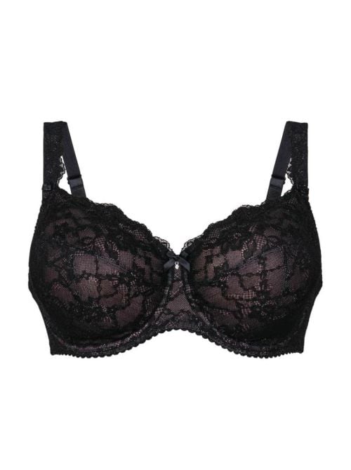 Bobette reggiseno per coppe grandi con ferretto, nero