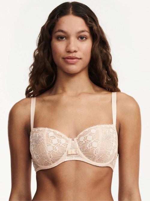 Day to Night  balcony bra, beige doré