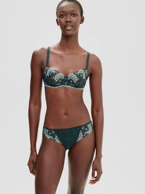 Wish balcony bra with underwire, vert kolsaï