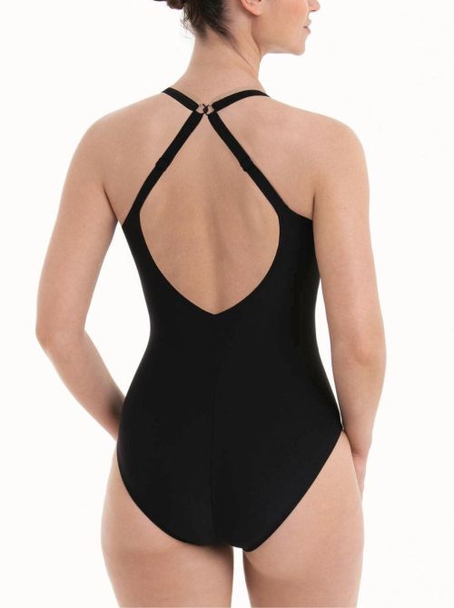 Cura one-piece swimsuit, black