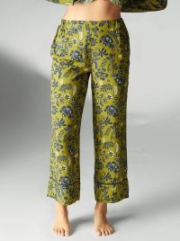 Songe pyjama pants, imprimé vert mangrove