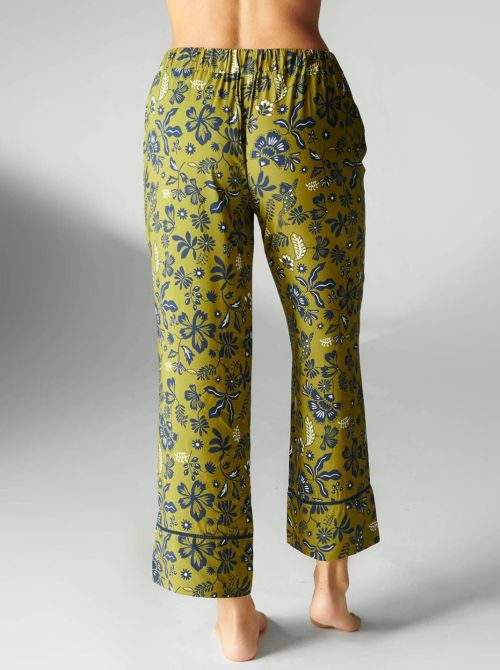 Songe pyjama pants, imprimé vert mangrove
