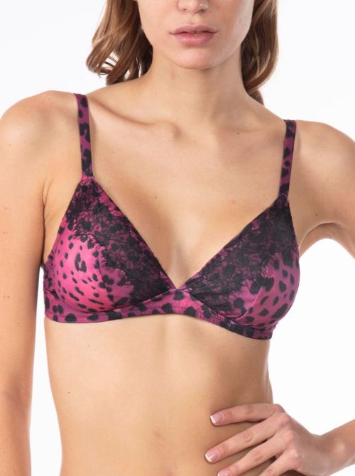 Mirasol triangle bra, animalier Valery