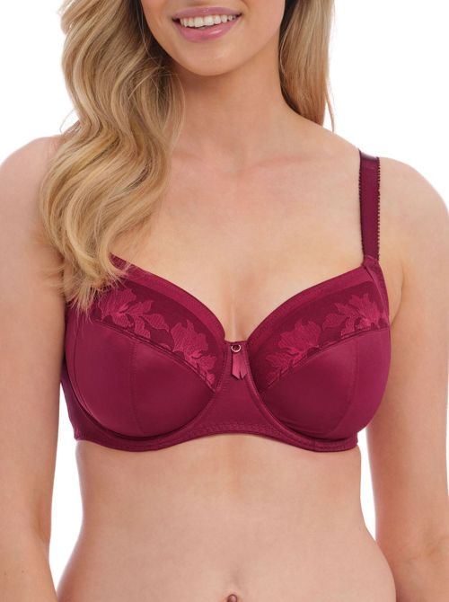 Illusion Reggiseno con ferretto e supporto laterale, berry