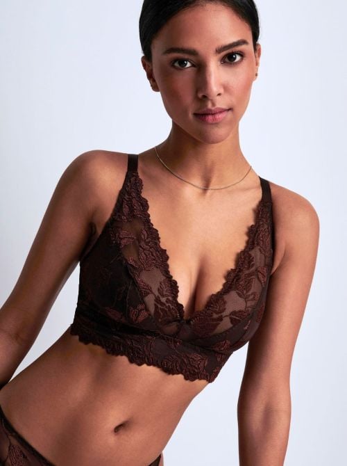 Softessence Bralette Triangle bra ,  espresso