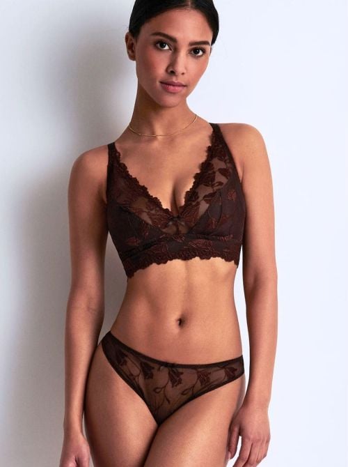 Softessence Bralette Triangle bra ,  espresso