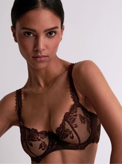 Softessence balcony bra, espresso