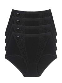 Chic Maxi confezione da 4 Slip, nero