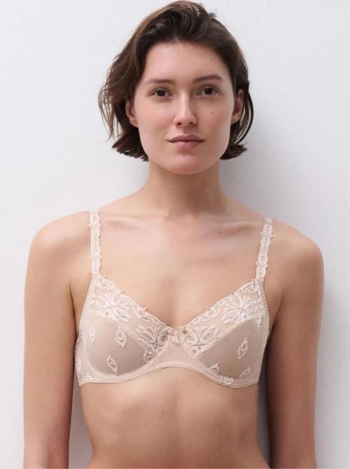 Champs Elysées underwired bra, nude CHANTELLE