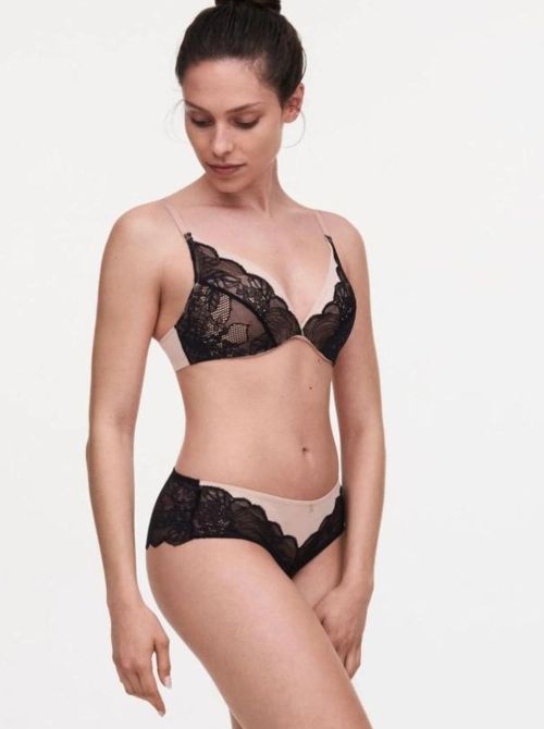 Midnight Flowers  underwired bra, black CHANTELLE