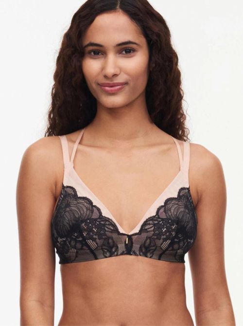 Midnight Flowers Reggiseno senza ferretto, nero CHANTELLE