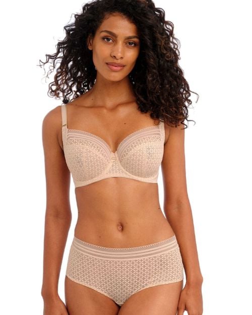 Viva Lace Underwire bra with side support, beige FREYA