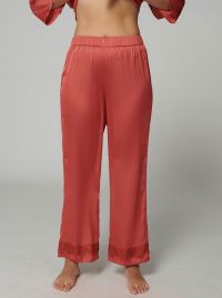 Satin Secrets trousers, pink