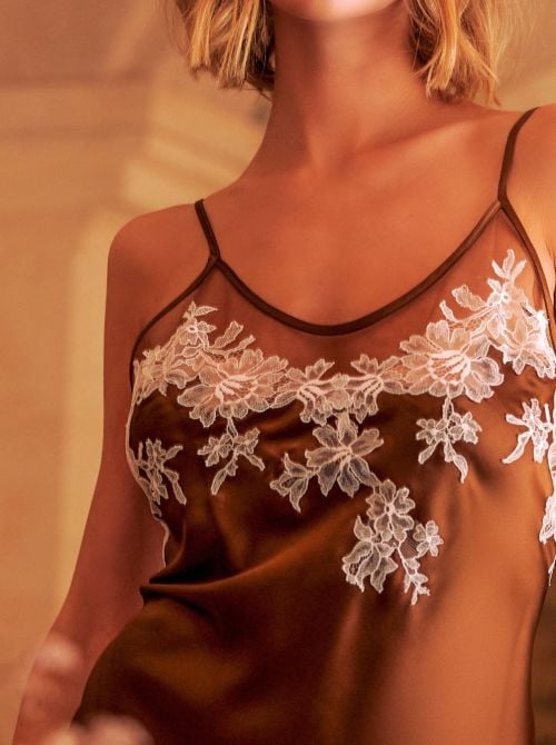Synthia camicia da notte in seta