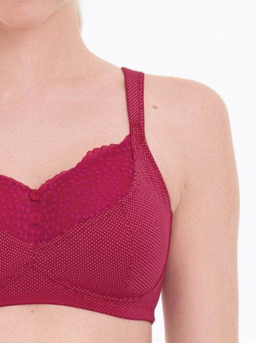 Orely 5782X Post-operative bra, blaccherry red