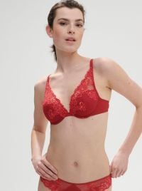 Saga Reggiseno push up, rosso