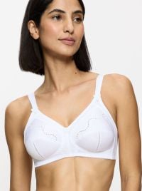 Doreen + Cotton 01 N Reggiseno senza ferretto, bianco